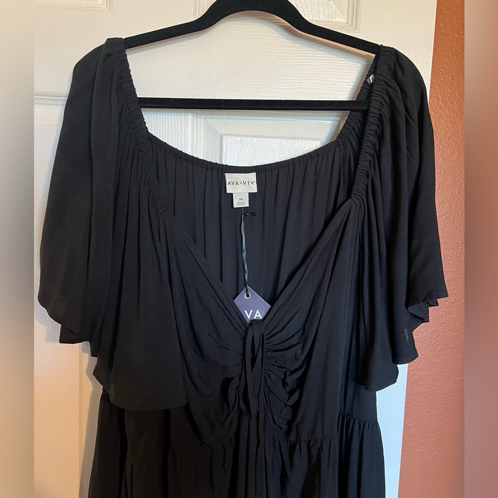 Ava & Viv Black Maxi Dress - Picture 2 of 6